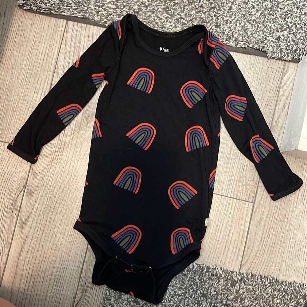 Midnight rainbow KYTE Baby onesie